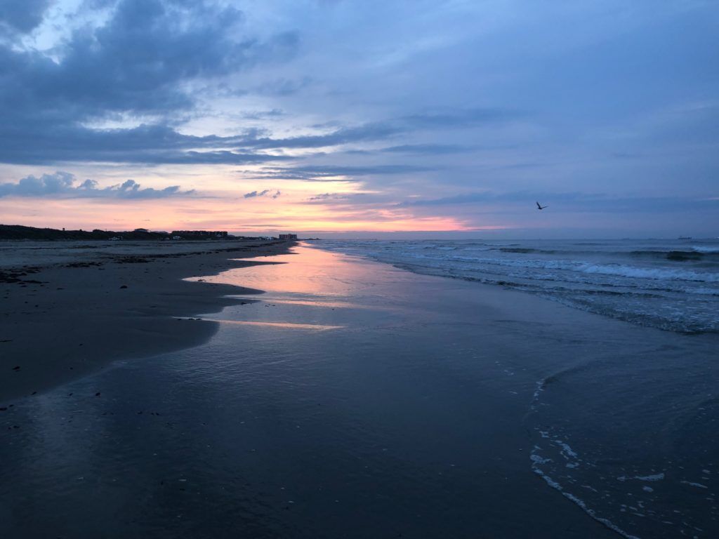 Sunrise on the beach Port Aransas, Texas