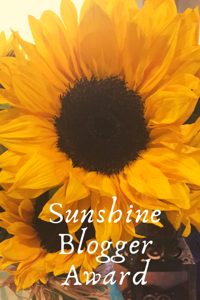 Sunshine Blogger Award Sunflowers